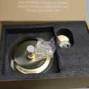 Tub Shower Faucet Set, Tub and Shower Trim Kit with 6 Inch High-Pressure Rian Shower Head, Shower Head and Handle Set, Brushed Gold