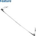 X AUTOHAUX Front Lower Grille Trim Hood Bumper Grille Grill for Lexus ES 250 2023 2024 No.5312206090 Front Lower Bumper Kidney Grille Grill Chrome Silver Tone