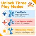 2 x Interactive Dog Toy, Smart Automatic Rolling Moving Dog Toy Ball, Durable Puppy Chew Toys for Small Medium Dogs for Boredom, Anxiety Relief, Daily Training (Blue)