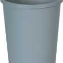 Rubbermaid Commercial Products Untouchable Trash Can, 11-Gallon, Gray, Durable Wastebasket for Home/Kitchen/Garage/Office/Outdoor Trash Can
