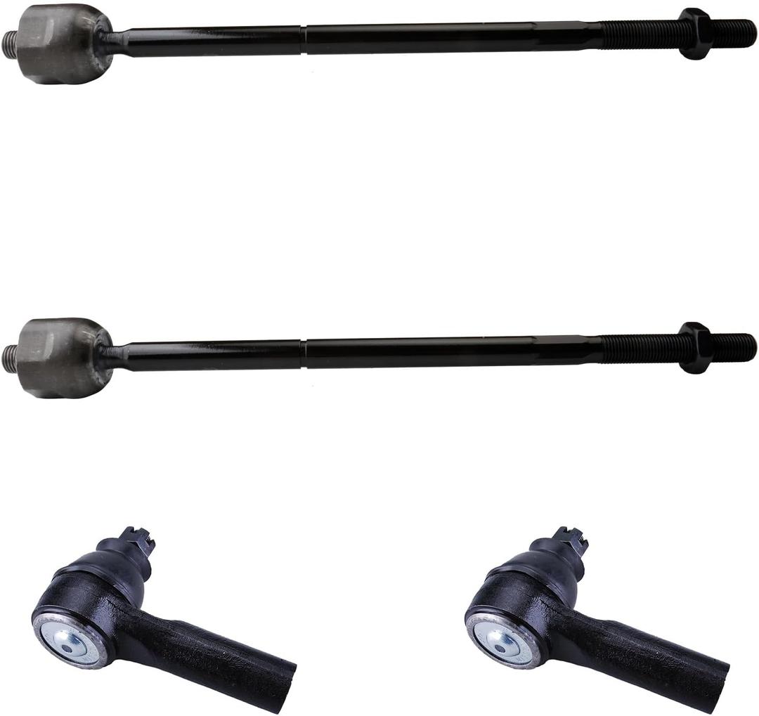 4pc Front Outer Tie Rod Ends and Front Inner Tie Rod End Kit ES800846 EV800911 for Ford Escape 2009-2012, Steering Tie Rod Ends for Mazda Tribute 2010-2011, for Mercury Mariner 2010-2011