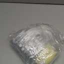 Ohuimrt 30 PCS Clear Plastic Gift Bags with Handles, Reusable Party Favor Bags with Ribbon Transparent Gift Wrap Bags Bulk for Weddings Birthdays, 4.9 x 7.5 x 3.15 Inches