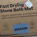TOSORO - Stone Bath Mat Diatomaceous Earth Shower Mat Non-Slip Super Absorbent Diatomite Stone Bath Mats for Bathroom Floor Quick Drying Natural Easy to Clean (23.5 x 15) - Sandstone, Pack of 1