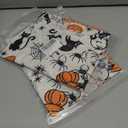 2 x Womens Halloween Hawaiian Shirt Cute Pumpkin Spooky Castle Graphic Tee Magical Halloween Short Sleeve Button Up Tops (L)