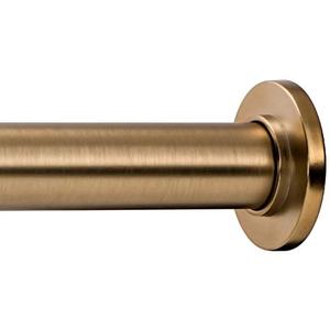 Ivilon Tension Curtain Rod - Spring Tension Rod for Windows or Shower, 24 to 36 Inch. Warm Gold