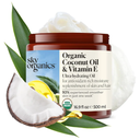 Sky Organics - Organic Coconut Oil & Vitamin E, 16.9 fl oz - Skin & Hair Ultra-Hydrating Oil - Fatty Acids & Antioxidants - Natural, Vegan & Cruelty Free - Skin Care & Hair Care