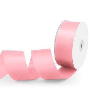 Isaspire 1-1/2" Width x 50 Yards Satin Fabric Ribbon, Light Pink Ribbon Perfect for DIY Bows, Swags, Gift Wrapping, Craft, Flower Bouquet, Christmas and Party Decoration, Pack of 2