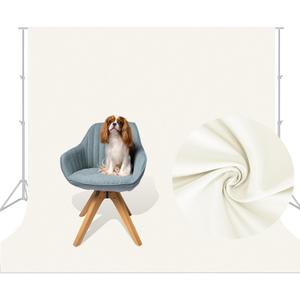 Aimosen 10x10 FT Ivory Backdrop Background for Photography Large Photo Backdrop Curtain Drapes, High Density Ivory Screen Backdrops for Portrait Photoshoot Booth Video Studio