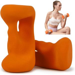 Ergonomic Dumbbells Weights Set-Hand Weights for Women at Home, Ear Dumbbells Weights for Pilates, Yoga, Jogging,Strength Training (8 LBS)