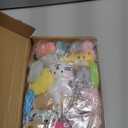 VISATOR 50pcs Mini Stuffed Animals Keychains Small Plush Toys Bulk for Claw Machine Prizes, Christmas Party Favors for Kids, Classroom Rewards, Carnival Gifts, Goodie Bags, Easter & Birthday Gifts