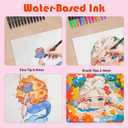 72 Markers For Adult Coloring Books, Dual Brush Marker Pens, Fine Tip Color Markers For Drawing Art Supplies Kit And School Supplies