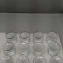 Zubebe 12 Pack 5 oz Christmas Glass Jars with 24 Lids - Festive & Reusable Small Bottles for Holiday Party Favors, DIY Snow Globes, Puddings, and More