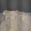 A line Wedding Pageant Lace Flower Girl Dress with Belt 9-10y