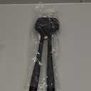 Coukre 2 Pack Silicone Spatula Set, High Heat Resistant, BPA Free Kitchen Spatula, Solid & Slotted Turner for Non-Stick Pans, Sauting, and Flipping (2, PureBlack)