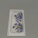 GVIEWIN for iPhone 16e Case with Screen Protector,[Non-Yellowing][Military-Grade Protection] Hard PC&TPU Bumper,Floral Shockproof Protective Clear Phone Case for iPhone 16E 2025 (Aconite/Blue)