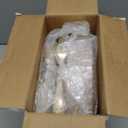 YOUBET 125Pcs Pink Plastic Plates with Gold Rim - Scalloped Plastic Plates Set Includes 25 Dinner, 25 Dessert Plate, 75 Gold Silverware for 25Geusts for Wedding Birthday Baby Shower Mothers Day