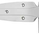 Kason 1245 Reversible Cam-Rise Hinge, Flush Offset, Brushed Chrome Finish, 11245000088