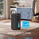DREO Energy Star 2025 Smart Dehumidifier for Basement, 7L(1.85 Gal) Large Water Tank, Quiet 41dB, Home & Large Room up to 2000 Sq Ft, Drain Hose Included, Auto Humidity Control, 3 Fan Speeds, Timer