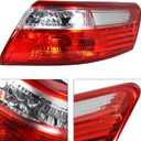 1 Pair Passenger and Driver Tail Lights Replacement for Toyota Camry 2007-2009 Tail Lamp 8155006240 8155133340