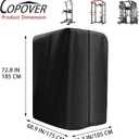 Protective Cover for Home Gym Set, 420D Oxford Gym Rack Cover for Home Exercise Equipment Set, Workout Equipment Protective, UV protection, Waterproof, Dustproof for Indoor or Outdoor