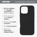 Incase ICON Case with Woolenex for iPhone 16 Pro Max - Durable, Protective, Lightweight, Water-Resistant, Scratch Resistant with Wireless Magsafe Charging - Cocoa Pebbled Plant Leather