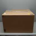 IRIS USA Cat Litter Box, Large Cat Box Enclosure, Top Entry with Litter Catching Lid, Enclosed with Scoop, Gray/White, 20.5"L x 14.75"W x 14.5"H