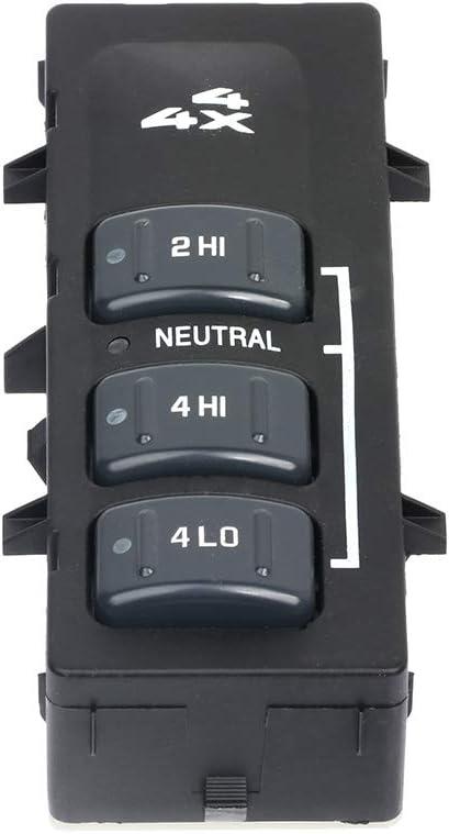 15067877, 19168769 4WD Selector Switch, 4x4 Wheel Drive 3 Button Transfer Case Switch fitS for Chevrolet Silverado 1500/2500 /3500 2001-2002/For for GMC K1500/K2500 Suburban 1998-1999/ for GMC SIER