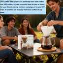 Size 02 Cone Coffee Filters, 100 Count Unbleached Natural Paper Coffee Filter for 2-4 Cup Pour Over - Compatible with Drip Coffee Maker and V60 Coffee Filters