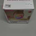 Mini Karaoke Machine, Portable Bluetooth Karaoke Speaker with 2 Wireless Microphones and Party Lights for Kids and Adults, Birthday Gifts for Girls Boys Family Home Party (Black 2 Mics)