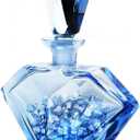 LePe Crushed Glass for Crafts,Metallic Colored,Glitter,Broken Fire- Glass for Resin Art Crafts,Vase,Bars,Fishtank,Garden Decoration, 1 Pounds Jar 6-9mm(Blue)