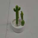 Cactus Bottle Brush, Straw Brush, Multifunctional Cleaning Brush Set, Full-Angle Cleaning Durable, Green & White