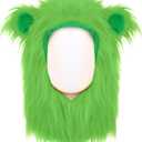 Adult Lions Hat for Women Cosplay Costume Accessory for Halloween Party Funny Novelty Headwear for Christmas (Green)
