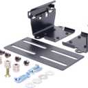 CB02 QuickRelease Mobile Radio Mounting Bracket Kit | Slidein Roller Rail for Transceivers up to 7.5" Wide | Secure Install for Car or Shack