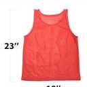 12 pc Set Team Pinnies Vest with Mest Backbag