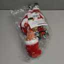 Father Santa Donald Christmas Figurine 45cm (Red)  Funny Holiday Character Ornament  Novelty Christmas Decoration for Home, Party & Garden