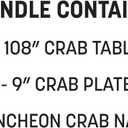 Beistle Crab Party Tableware Bundle – Crab Tablecover, Plates, and Luncheon Napkins, Nautical Summer Picnic Cookout Supplies for Seafood Feasts, Crab Boils, and Coastal Beach Celebration Dinners, Assorted