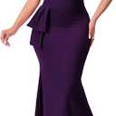 VisiChenup Elegant Formal Dresses for Women Sexy Cocktail Wedding Guest Evening Party Long Maxi Dress, Size 2XL