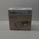 Bella 10"x 20" Ceramic Fold-n-Store Dual Temp Griddle, Fits-anywhere Kitchenware, EverGood Ceramic Nonstick Coating, 2 Temperature Zones up to 400F, Dishwasher Safe Drip Tray, 1500 Watt, Oatmilk