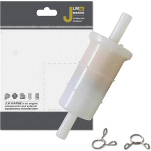 816296Q2 5/16 In-line Fuel Filter for Mercury Yamaha and Johnson Evinrude Outboard Engine 8mm 65W-24251-10 398327 18-7830