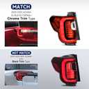 Tail Lights Assembly Compatible with GMC Acadia SL SLE SLT Denali 2020 2021 2022 2023 Chrome Bezel Rear Outer LED Taillights Left Driver Side Replacemment Replace GM2800316 84817347