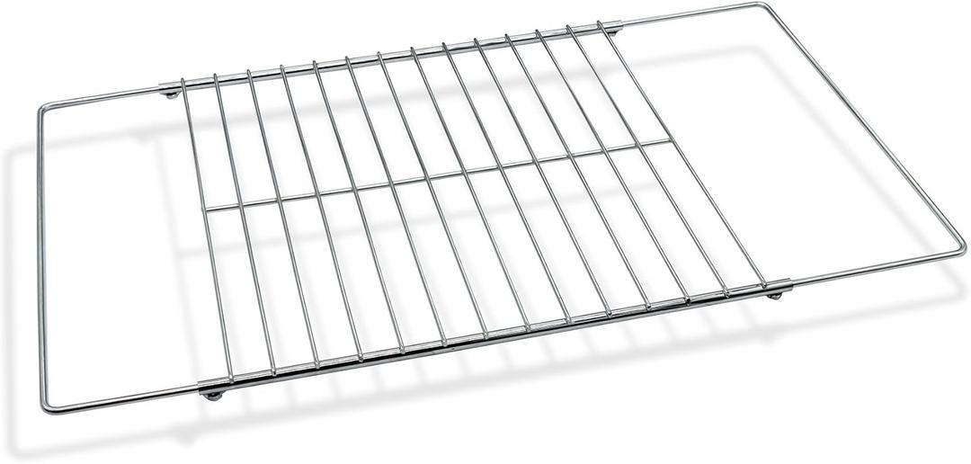Adjustable Extendable Oven Rack, Heavy Duty Sturdy Oven Rack, Universal Telescopic Oven Cooker Shelf Rack For Whirlpool Frigidaire GE Kenmore Ovens. Adjusts from 14.5 Inches - 25.5 Inches Wide