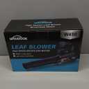 Leaf Blower Cordless with Battery and Charger: 4.0Ah Blushless Motor Blowers for Lawn Care 450 CFM 20V Powered Electric Air Power Fan Turbo Dry Car Dryer (Gray)