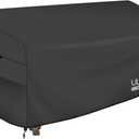 ULTCOVER Waterproof Outdoor Sofa Cover - Heavy Duty Patio Bench Covers 58W x 28D x 35H inch, Black (Black-30"Deep)