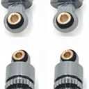 rc car Damper Compatible with FMS for Xiaoqi for FCX24 1/24 RC Car Parts Metal Upgrade Adjustable Soft and Hard Hydraulic Shock Absorber(Gray)