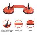 2 Pack Suction Cup Heavy Duty Aluminum Vacuum Plate Handle Glass Holder Hooks to Lift Glass, Granite, Tile, Pad for Lifting