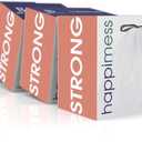 happimess HPM3000B-WHITE 5.3 Gallon Kitchen Drawstring Trash Bags, Trash Can Liner, White, 60-Count, 3-Packs of 20 Liners