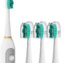 Replacement Heads for Waterpick Sonic Fusion 2.0, Extra-Large Size Flossing Toothbrush Head fit for Water pik SF-01 SF-02 SF-03 SF-04 (White, 3 Count)