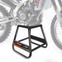 JFG RACING Dirt Bike Stand,Universal Detachable Powder Coated Anti Slip Off Road Steel MX Heavy Duty Dirtbike Maintenance Motorcycle Box StandBlack