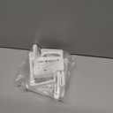 2 x TonGass 4-Pack RV Curtain Holders with Screws (White)  Camper & Motorhome Curtain Clips for Window Drapes, Heavy-Duty Plastic Retainers for RV, Boat, and Trailer Curtains