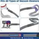 PetOde 2 Pieces Dryer Vent Cleaner Kit Compatible with Most Vacuum Cleaner, Dryer Lint Brush and Vacuum Hose Attachment, Quickly Lint Remover, Deep Gray